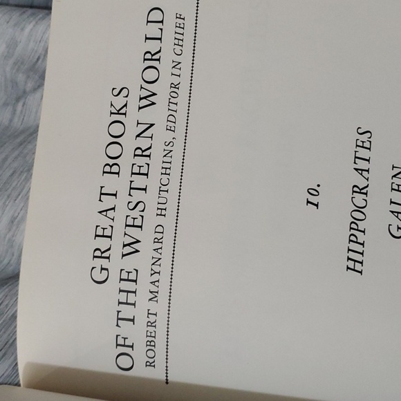 Brittannica Great Books book volume 10 Hippocrates * Galen *  over 200 pages - Picture 12 of 16